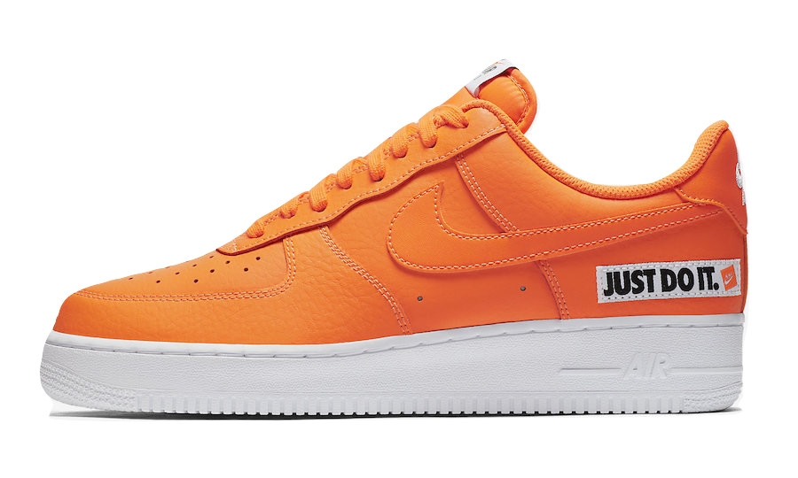 just do it nike air force 1 orange